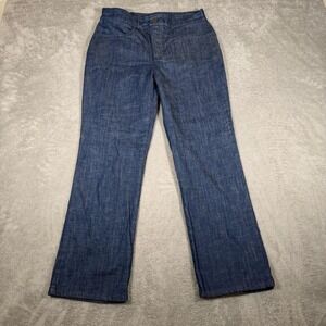 Allison Izu Jeans Womens 6 Petite Blue Medium‎ Wash Straight Leg Denim USA